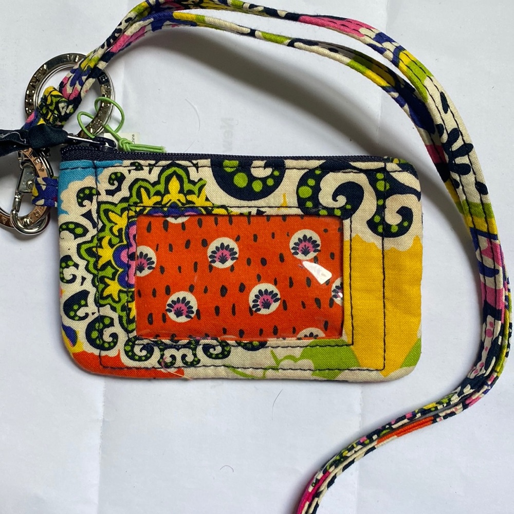Vera Bradley zip id and lanyard rio